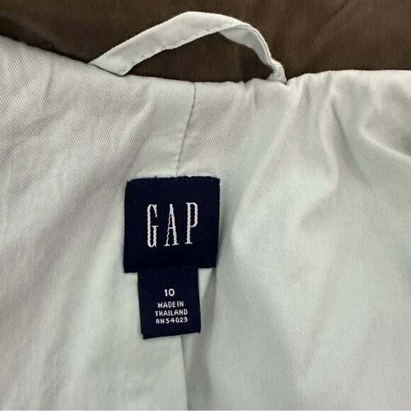 GAP ladies brown lined blazer size 10 - Picture 6 of 9